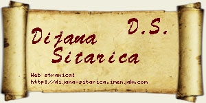Dijana Sitarica vizit kartica